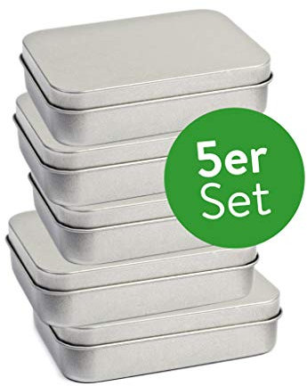Spielkartenbox aus Metall (Metalldose/Metallbox für Spielkarten), Spielkartendose, Mengenrabatt verfügbar (5x Box)