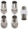 VOMONO 2 X Female 2 X Male TV Aerial Coaxial Cable Connectors Adaptor