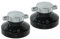New World Genuine Gas Oven Knob / Cooker Switch (Black, Silver / Chrome, Pack of 2 Knobs)