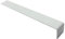 UPVC Plastic Fascia Board Straight Butt Joint White 300mm Round Edge Profile
