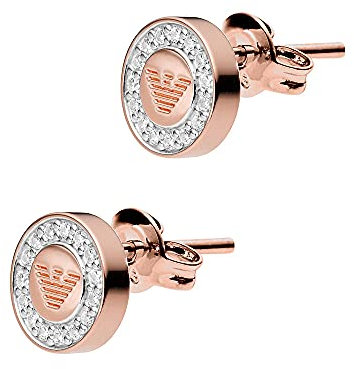 Emporio Armani Damen-Ohrstecker 925 Sterling Silber rosgold beschichtet EG3054221