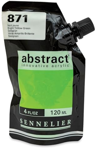 Sennelier Abstract Innovative Acrylic Artist Paint Pouch 120ml (871 Bright Yellow Green)