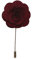 Handgefertigte Anstecknadel mit Blume / Rose, Boutonniere für das Knopfloch, Corsage, Anzug, Smoking oder Jacke Gr. onesize, burgunderfarben