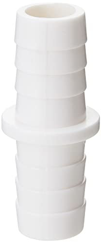 Merriway BH04073 Plastic Washing Machine Dish Washer Outlet Hose Connector, 17 x 17 mm - White