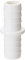 Merriway BH04073 Plastic Washing Machine Dish Washer Outlet Hose Connector, 17 x 17 mm - White