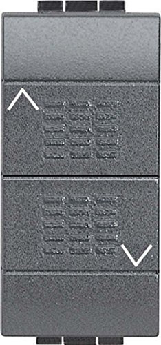 Bticino SL4037F Pulsante Doppio, Antracite [versione per il professionista]