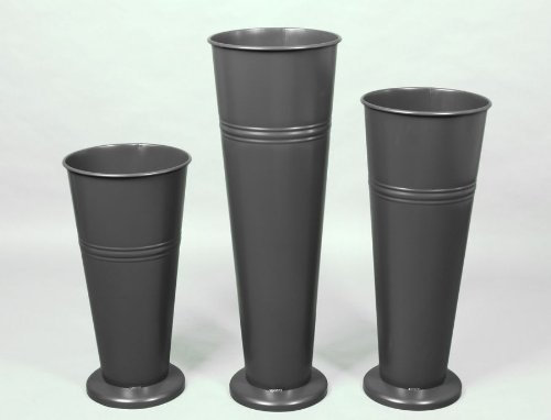 Pflanzkübel Blumenkübel Blumenvase Metall 76cm hoch