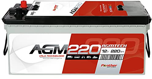 Panther AGM 220-12 V / 220 Ah - 1400 A/EN Nutzfahrzeuge Versorgungsbatterie