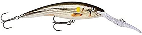Rapala - Deep Tail Dancer Angelköder - Angelzubehör aus Balsaholz - Stabile Tauchschaufel - Süßwasser Spinnköder - Lauftiefe 6m - Fischköder 9cm, 13g - Hergestellt in Estland - Hot Tiger