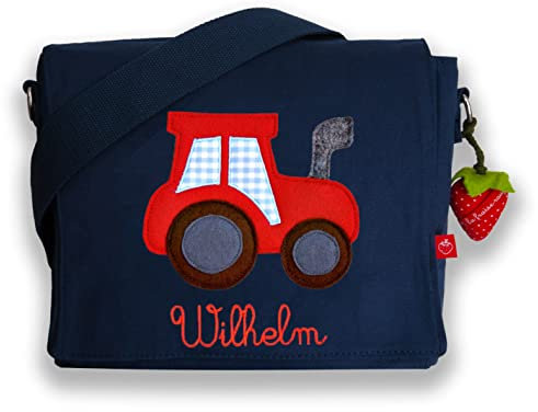 Kindergartentasche mit Namen Traktor