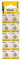 Batterie Vinnic AG9 L936 394 LR45 da 1,5V (10 pezzi)