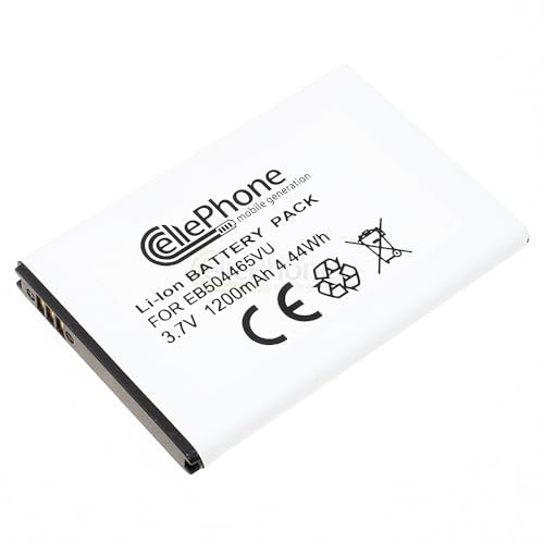 cellePhone Akku Li-Ion kompatibel mit Samsung I8910 HD/Omnia 7 / Wave S8500 / B7300 Armani (Ersatz für EB504465VU)