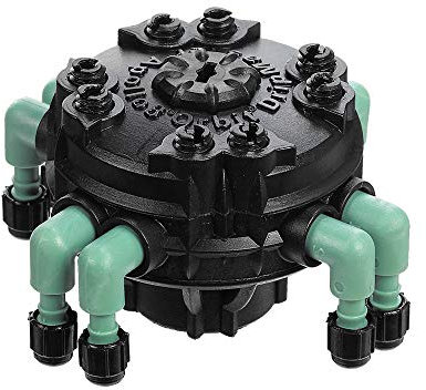 5 Pack - Orbit Adjustable Flow 8-Port Drip Irrigation Manifold for 1/4 Inch Tube