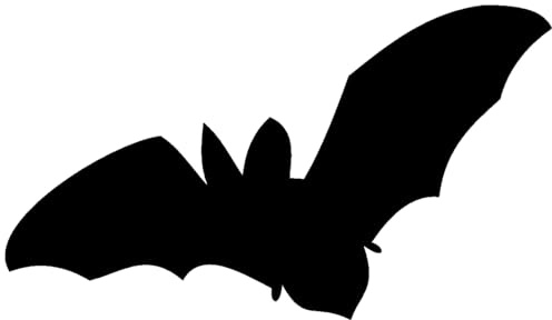 Samunshi® Fledermaus Motiv A Aufkleber Autoaufkleber Outdoor UV beständig 8 x 4,6cm schwarz 8 x 4,6cm schwarz