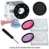 Fotodiox WonderPana Go Pro posteriore per GoPro Hero 3 - Rosa/Viola