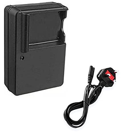 Mains Battery Charger for Panasonic Lumix DMC-LX5, DMC-LX7 and Leica D-LUX 5, D-LUX 5E, D-LUX 6, V-LUX 2, V-LUX 3 Cameras - Replacement for Panasonic Charger DE-A81, DE-A82, DE-A82A for DMW-BCJ13E, DMW-BCJ13 Battery