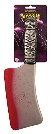 HENBRANDT Bloodied Plastic Cleaver Weapon Halloween