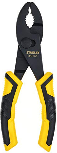 Stanley 84-055 6 Bi-Material Handle Drop-Forged Steel Slip Joint Plier (2 Pack)