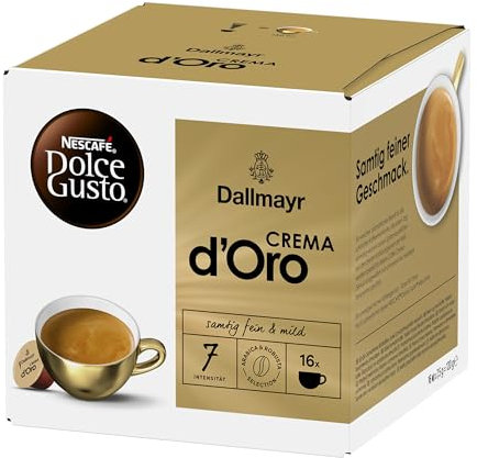 NESCAFÉ DOLCE GUSTO DALLMAYR Crema d'Oro Kaffeekapseln 1er Pack (1 x 16 Portionen)