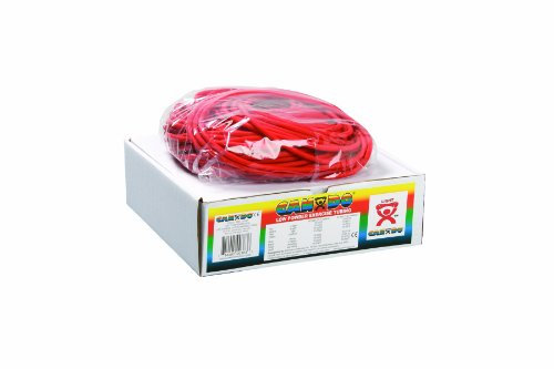 CanDo Power Tube - Fitness Tube, Widerstandstrainer für Funktionales Training - Länge 30,5 m - rot (leicht)