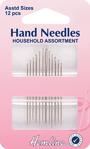 Hemline Assorted Household Needles 12 Pack