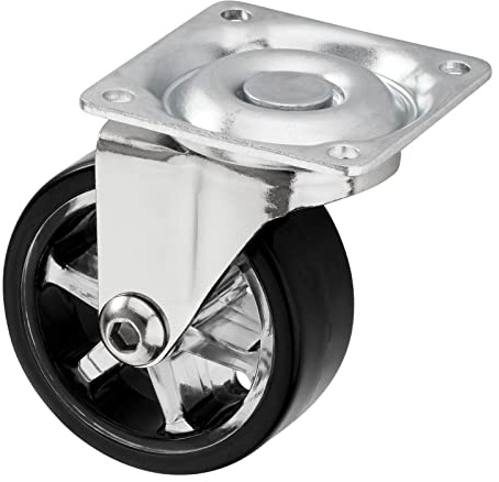 SOTECH Design Möbelrolle SHIFT Rollen-Ø 50 mm schwarz, Tragkraft 35 Kg | Höhe 64 mm Lenkrolle