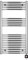 Radiateur électrique Seche-Serviette Chromé 600 Watts, Barres courbées-1175htx600l