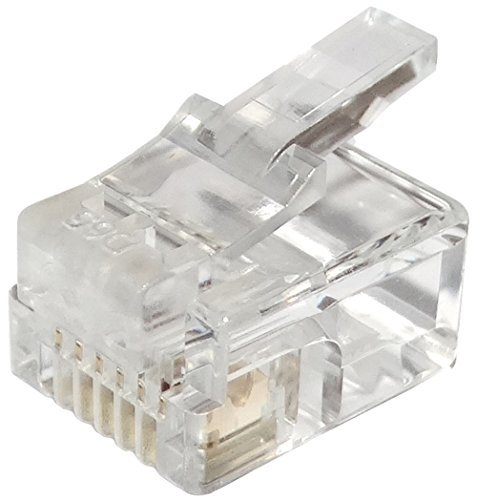 Aerzetix: 10x RJ12-Steckverbinder 6-polig 6p6c