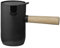 Stelton 421 Collar Milchkännchen - Edelstahl mit Teflonbeschichtung - Eichenholz 0,5 L 19 x 11 x 15 cm