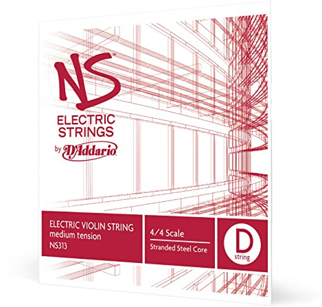 D'Addario NS Electric 4/4 Scale Medium Tension Single D String for Violin