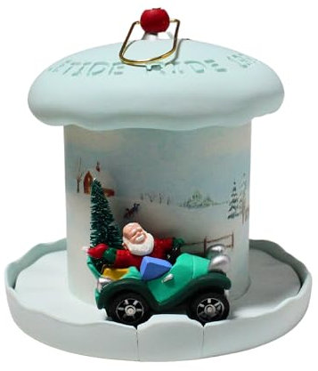 Hallmark Yuletide Rider Magic Light and Motion Weihnachtsbaumschmuck – handgefertigt – ideal zum Aufhängen an Kränzen oder Weihnachtsbäumen