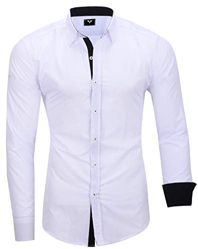 Kayhan Herren Hemd, TwoFace Weiss XL