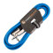Guitar Lead 6.35mm 1/4 Mono Jack to Angled Jack/Instrument Cable / 6 Colours 3m Blue