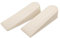 Select Hardware Door Stop, Wedge, Anti Slip Door Holder, Rubber, Cream(Almond), (Pack of 2)