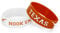 Aminco Uni-Erwachsene Silicone Rubber Bracelet Wristbands, 2-Pack Silikon-Gummi-Armbänder, 2 Stück, Teamfarbe, Texas Longhorns