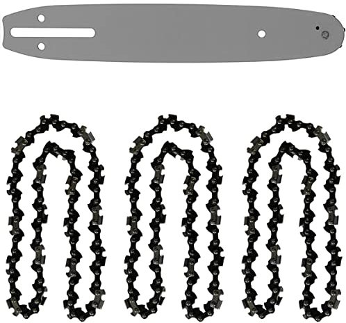 GT Garden Guide 10 Pouces (26 cm) avec Lot de 3 chaînes 40 maillons pour tronçonneuse élagueuse 25 cm3