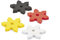 Ninja Radiergummi Wurfstern für Kindergeburtstag & Mottoparty als Mitgebsel oder Giveaway 12 Stück mit Palandi® Sticker
