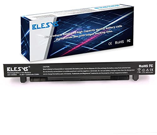 BLESYS Batería portátil para ASUS R510V R510 R510VX R510J R510L R510C R510LA R510VX-DM221T PC Notebook 14.4V 32Wh 2200mAh (Compatible con Originale +15V 44Wh 2950mAh)