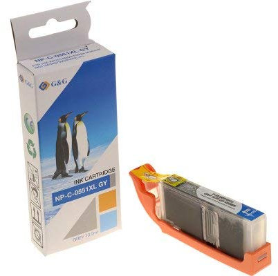 G&G Druckerpatrone kompatibel zu Canon CLI-551GY XL grau