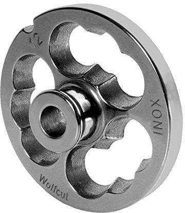 Wolfcut INOX Vorschneider mit Nabe Gr. 10 & 12 kompatibel mit Fleischwolf Reber Typ N.12EL9501 N, Alexanderwerk, Bartscher FW80,12SQO