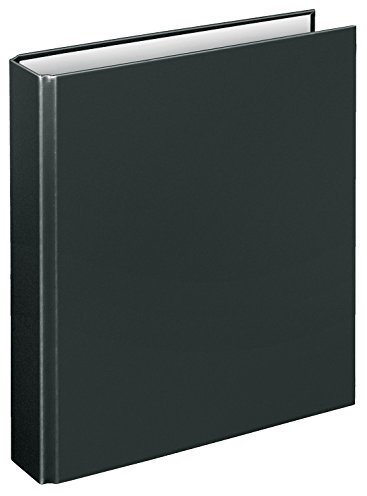 VELOFLEX 1151080 - Ringbuch Basic, DIN A5, 1 Stück, schwarz, Füllhöhe 25 mm, Ringordner mit 2 Ring-Mechanik, Ordner schmal