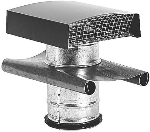 Sortie de toiture VMC 125 mm métallique pour ardoise noire