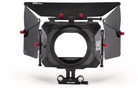 PROAIM MB-600 Camera Sonnenschutz Matte Box für Kameraobjektive bis 95mm | Für 15mm Rail Rod Support Rig, für DSLR Video Kamera Camcorder (P-MB-600)