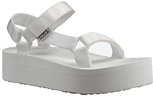 Teva Damen Flatform Universal Sandale, Bright White, 39 EU