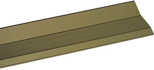 Amig - Solin De Joint De Sol | 720 mm X 40 mm | Bande De Transition et Adhésif | Bande De Chant pour Bois, Parquet, Parquets, Sols En Bois, Marbre, Joints De Marbre et De Carrelage | Aluminium Doré