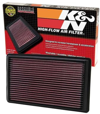 K&N 33-2232 Motorluftfilter: Hochleistung, Prämie, Abwaschbar, Ersatzfilter,Erhöhte Leistung, 1986-2008 (Impreza II, WRX STI, Forester, Legacy, Outback, Liberty, SVX, Loyale, Alcyone, RX) | kompatibel mit Subaru Impreza/Legacy/Outback (33-2232)