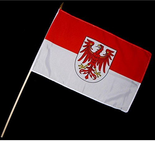 Everflag Stock-Flagge 30 x 45 : Brandenburg
