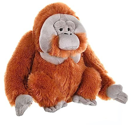Wild Republic 11505 12250 Plüsch Orangutan, Cuddlekins Kuscheltier, Plüschtier, 30 cm, Polyester.