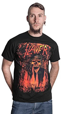 Slayer Men's Wehrmacht Short Sleeve T-Shirt, Black (Black), X-Large