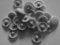 SUKI HARDWARE 50 POZI SCREW COVER CAPS DARK GREY
